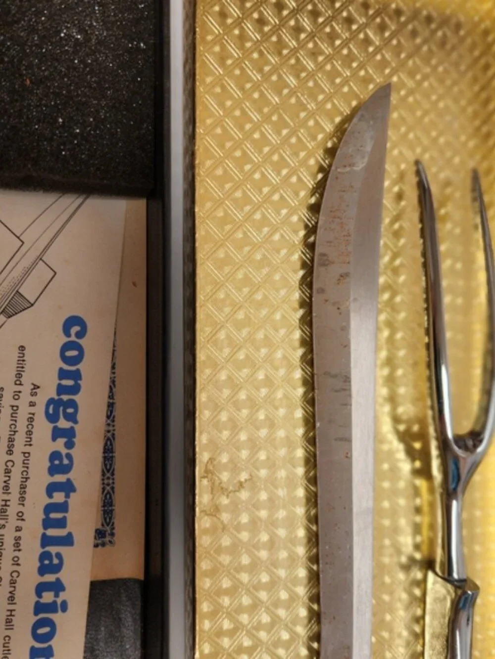 Vintage Carvel Hall Carving Cutlery